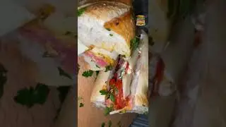 Çıtır Baget Ekmeğiyle Lezzetli İç Malzemeli Enfes Sandviç🔻 #sandwich #shorts  #hızlıtarifler