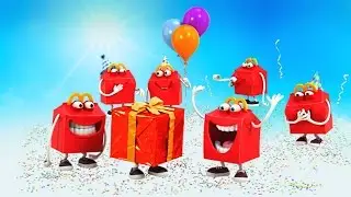 Cartoons of the McDonald's SMESHINKA heroes toys favorite cartoons. Happy Mill.