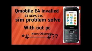 Qmobile E4 /E4 New/ E4c imei change/repair code