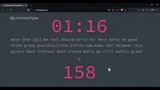 151 WPM 2 Minute Monkeytype | Touch Typing | Type Fast