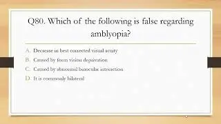 Optometry MCQs Series - Part 16