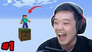1方块挑战！我跟老洋的互相伤害合作！ft. @LaoYangMieMie  - MINECRAFT ONE BLOCK CHALLENGE #1