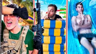 Esconde-esconde Com AIRSOFT No PARQUE AQUÁTICO!!