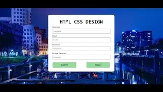 How to creat website Desing HTML & CSS | Tutorial