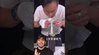 How to remove the cork from the bottle using a bag?