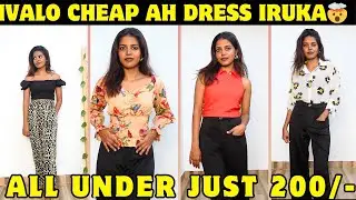 Kyoot Korean outfits try panalama😍Trying & testing products form GLOWROAD app👀 || தமிழ் || HARINI SI