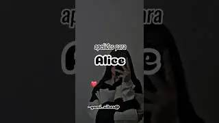 apelidos para Alice