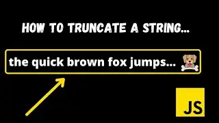 How to truncate string in Javascript
