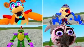 ALL FNAF SECURITY BREACH JUMPSCARES In Garry's Mod!