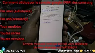 All Samsung devices. remove Google account (FRP) by imei. fast service. Supprimer FRP a distance
