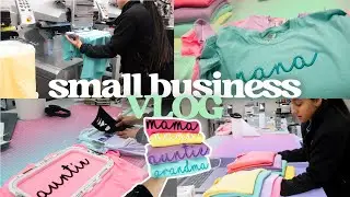 Small Business Vlog ✨ a Saturday running my etsy shop making Mother's Day Gifts