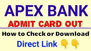MP APEX BANK ADMIT CARD OUT