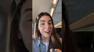 uçakta makyaj yapıyorum✈️🇫🇷￼