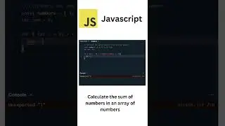 Calculate the sum of numbers in an array of numbers using Javascript