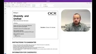 Biological Diversity and Unified 2022 Example/Predicted Paper Runthrough (OCR A Level Biology)