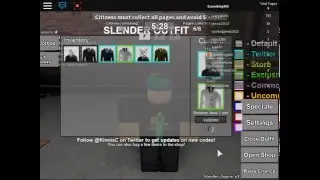 ROBLOX:Stop it, Slender! 2 (Twiter Codes)
