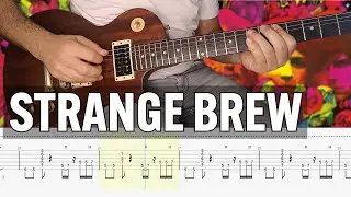 Strange Brew Cream Guitar Tab Cover Lesson Tutorial