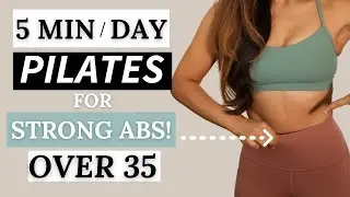 Only 5 Minutes A Day For Your Most Fit Abs OVER 35! 5 Minute Pilates Ab Daily Workout