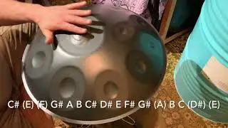 Handpan C# ANNAZISKA EXTENDED 16 BY JZ SOUNDART