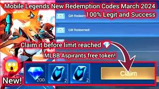 Mobile Legends Redeem code March 04, 2024 - ML Diamond Code Today + New ML Aspirant Event 2024