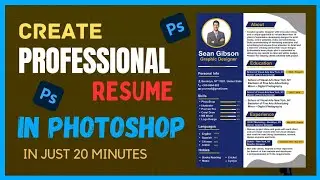How to make resume in Photoshop || How to Create resume in Photoshop || Professional Resume