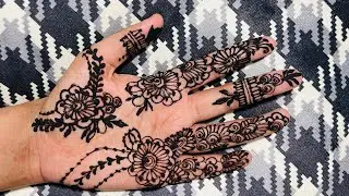 Try this simple Floral Henna Design For Eid #henna hennaartist    #mehndi   #hennatutorial #shorts