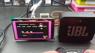 Raspberry Pi Zero W 2 + HyperPixel 4.0 LCD + Bluetooth JBL Speaker + GamePad = RetroPie