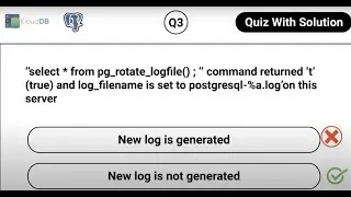 Postgres weekly quiz - Log rotation 