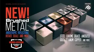 Brushed Metal Materials for Blender