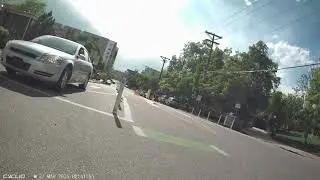 Cars go right, bicycles go straight. Car driver “but I go this way everyday!”