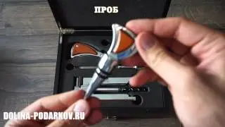 Набор для вина в деревянном футляре "Люкс"