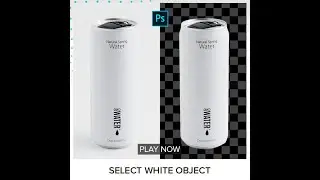 Select White Object on White Background - Short Photoshop Tutorial