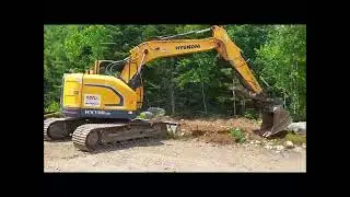 Clearing an area for our Firepit