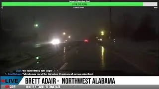 *LIVE* Storm Chasing - Wintry Mix in North Alabama 01-18-2024