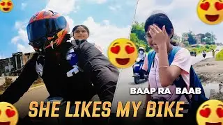 aaj Bohat masti ki 😁 | Cute girl want lift 😍 | Silvassa motovlog. | daily vlogs | 01