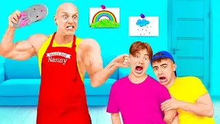 Кого Первым Накажет НЯНЯ Качок, Получит 1000$ - Челлендж !