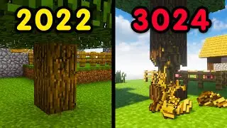 Minecraft physics in 2022 vs 3024