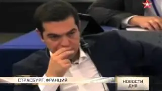 Ги Верхофстадт выступает с речью в Европарламенте
