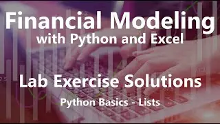 Python Basics - Lists - Lab Exercise Solutions