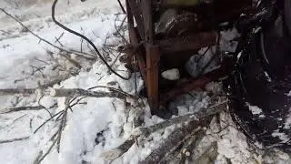 Трелёвка леса ЛТЗ 60