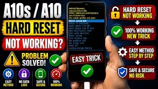 A10s Hard Reset Not Working | Samsung A10s Hard Reset Not Working Easy Method New Trick