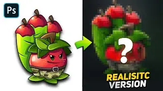 Reviving the Greenery: Creating Ultra-Realistic PvZ Plants with Photoshop! EP-1