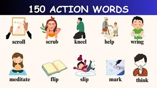 150 Action Verbs I Action Verbs In English with pictures I #english #vocabulary #words