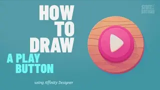 Game UI. How to draw a vector PLAY button. Using Affinity Designer.