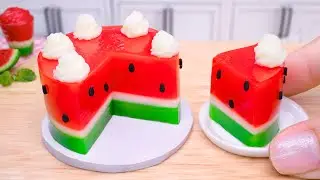 So Fresh Miniature Watermelon Jelly Cake Decorating 🍉 Wonderful Miniature Watermelon Dessert Recipe