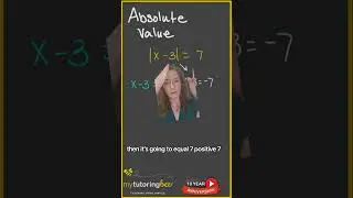 How to solve absolute value equations algebra #mathtutor #mathhelp #algebra #middleschoolmath