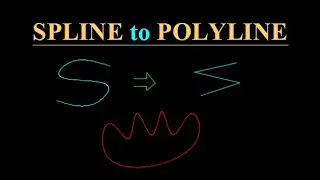 🔥How to convert spline to polyline !! ♨️Spline edit command in autocad