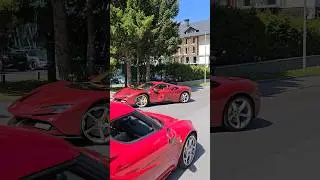 Ferrari SF90 in Andermatt #short #shorts #youtubeshorts