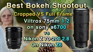 Cropped VS full Frame for best background bokeh blur. Viltrox 75mm VS the Nikon 70-200 for Portraits