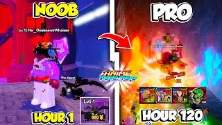 Anime Defenders NOOB To PRO! Spent 350 HOURS Grinding😱(UPDATE 3)